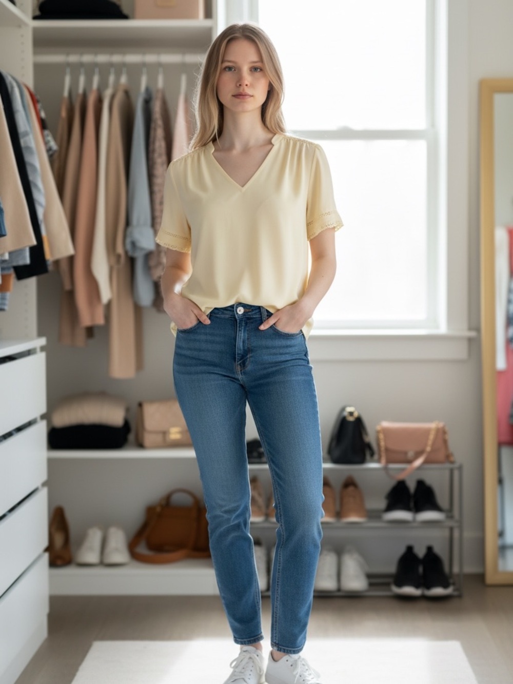 Ann Taylor V-Neck Short Sleeve Blouse 🆕